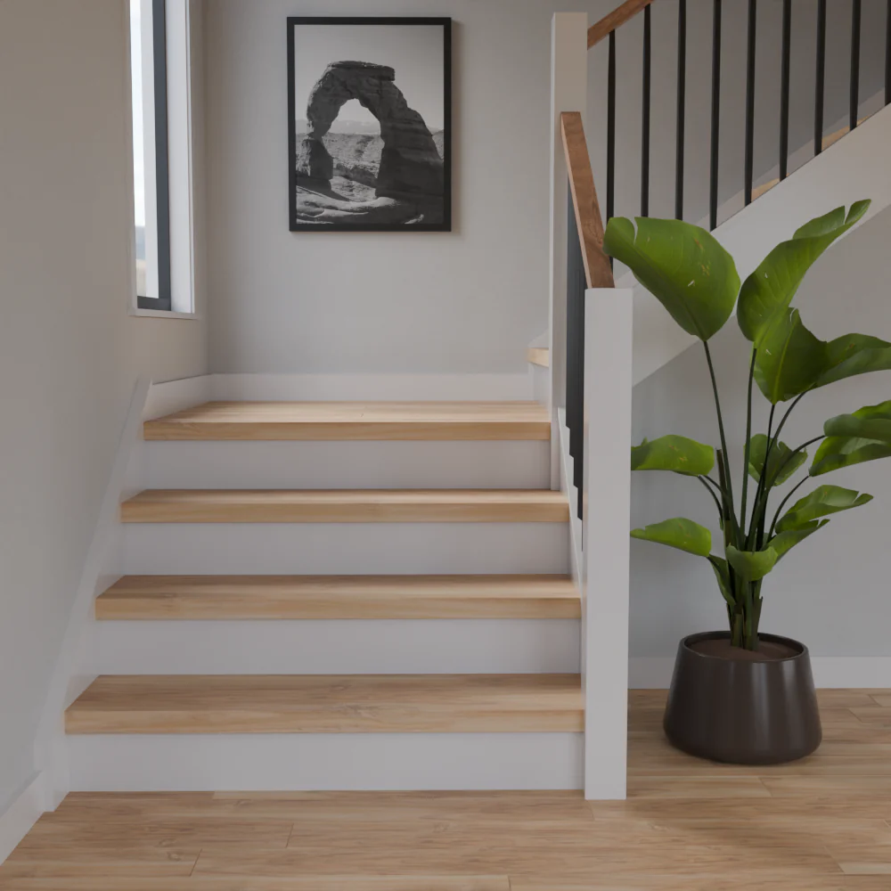 Meadowlands Elm 48 in Length Square Retro Fit Tread - Image 2